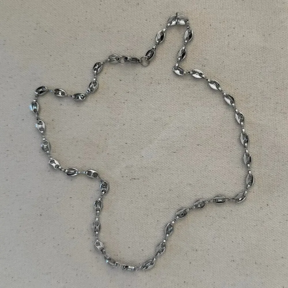 Y2k 2000s silver link chain